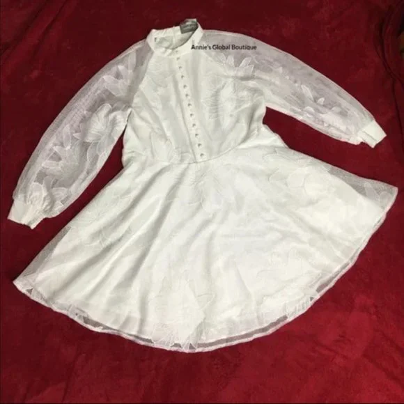 NWT Anthropologie Mare Mare Sabine Embroidered Mini Dress XS - Picture 14 of 16